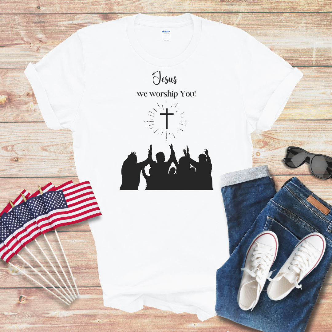 Jesus We Worship You Unisex Softstyle T-Shirt