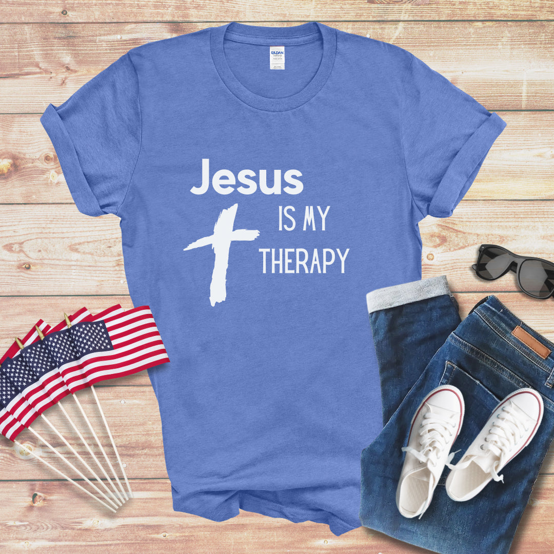 Jesus is My Therapy Unisex Softstyle T-Shirt