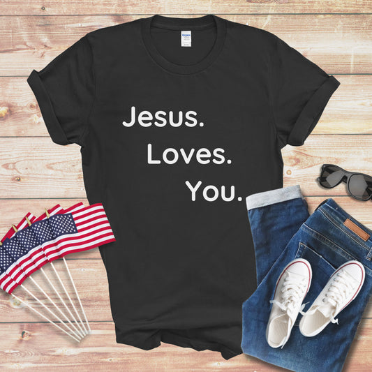 Jesus Loves You 1 Unisex Softstyle T-Shirt