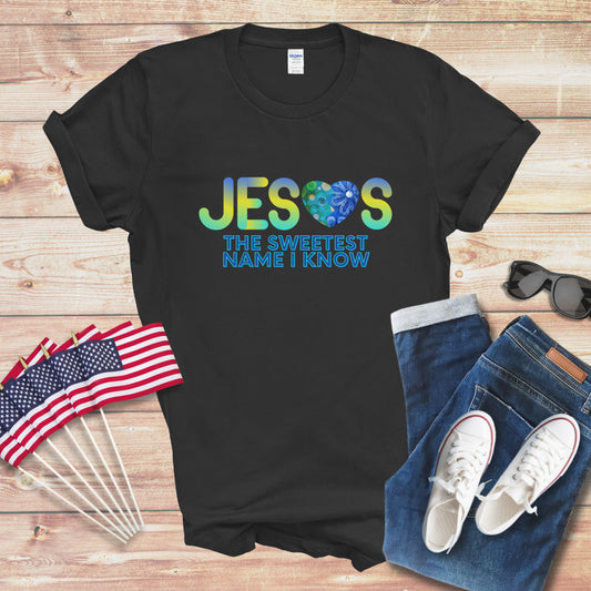 Jesus The Sweetest Name I Know 1 Unisex Softstyle T-Shirt