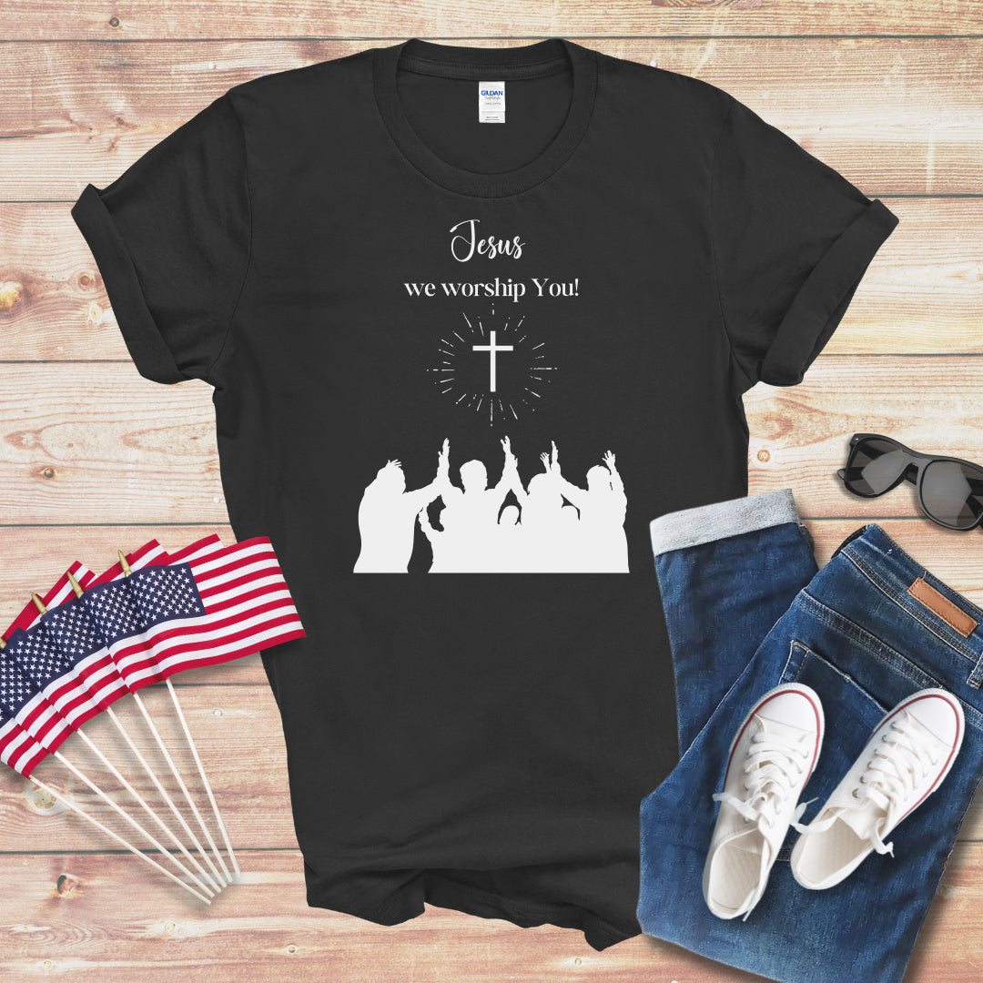 Jesus We Worship You Unisex Softstyle T-Shirt