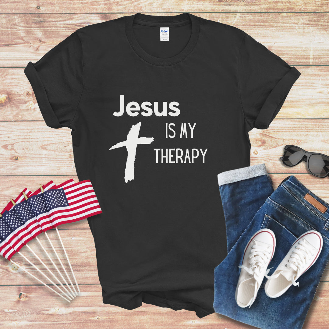 Jesus is My Therapy Unisex Softstyle T-Shirt